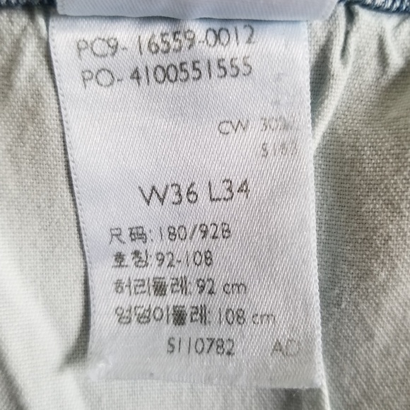 Signature Levi Strauss Gold Athletic Fit Jeans Size 36 - Picture 11 of 12